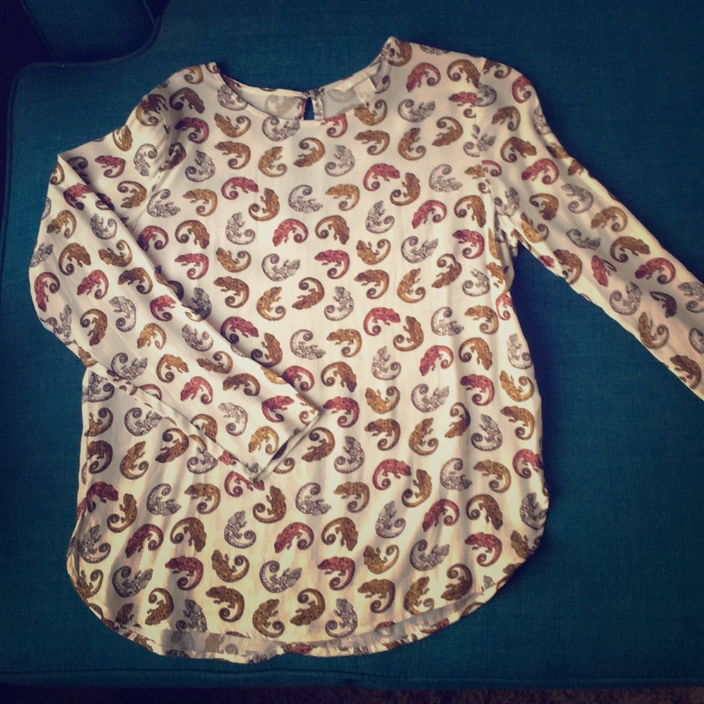 Reptile print top from H&M